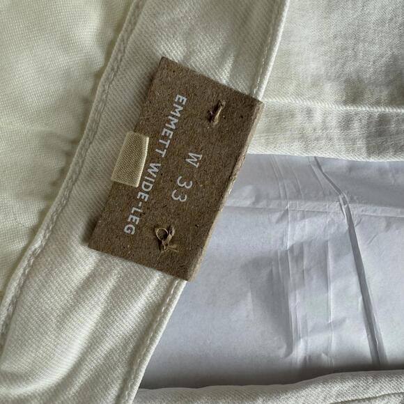 Madewell The Emmett Wide-Leg‎ Crop Jean: Welt Pocket Edition Size 33 - Picture 7 of 8